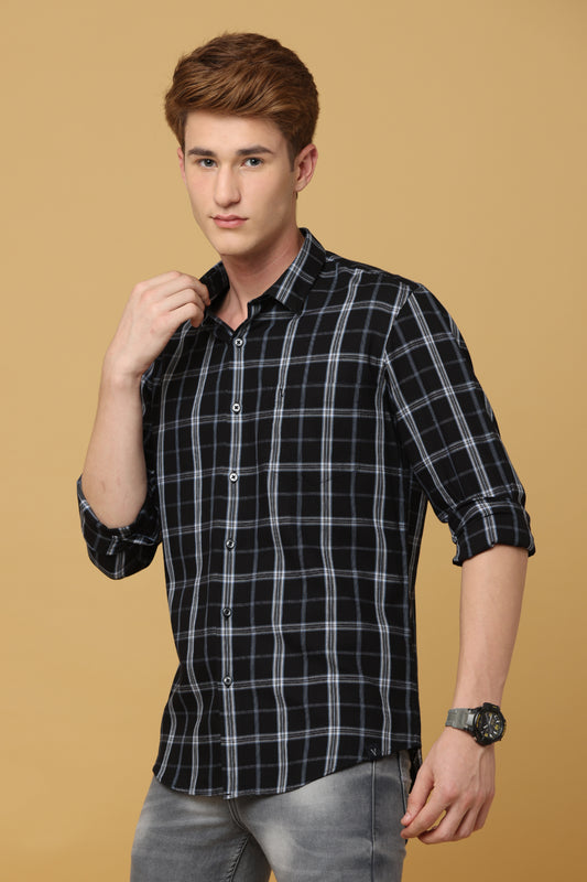 Black Check Shirt - IVYN