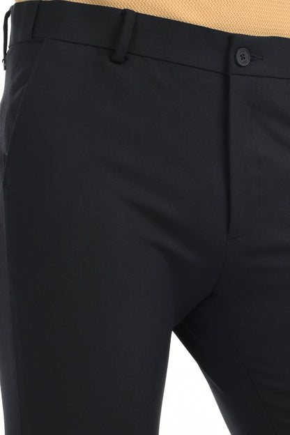 Omniwear Automatic Series – Navy Blue Ankle Fit 4-Way Stretch Trousers - IVYN