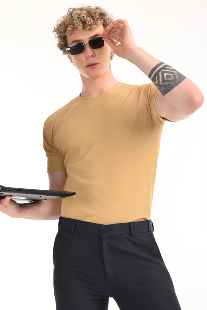 Omniwear Automatic Series – Steel Blue Mélange Ankle Fit 4-Way Stretch Trousers - IVYN