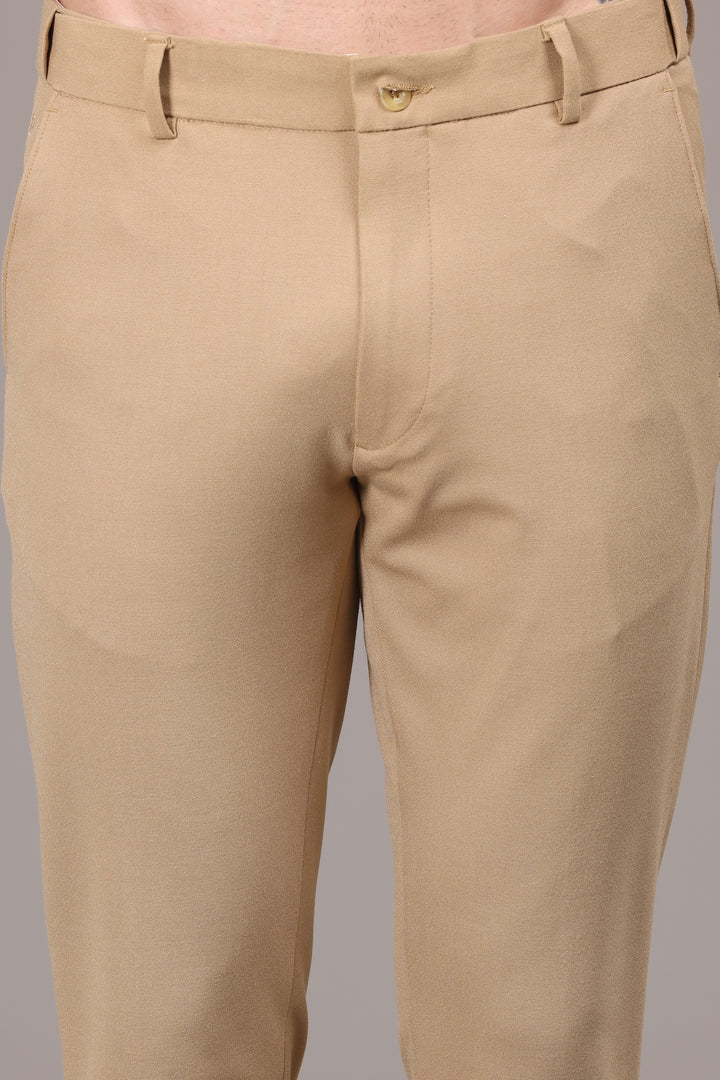 Classic Beige Elegance Formal Pants - IVYN