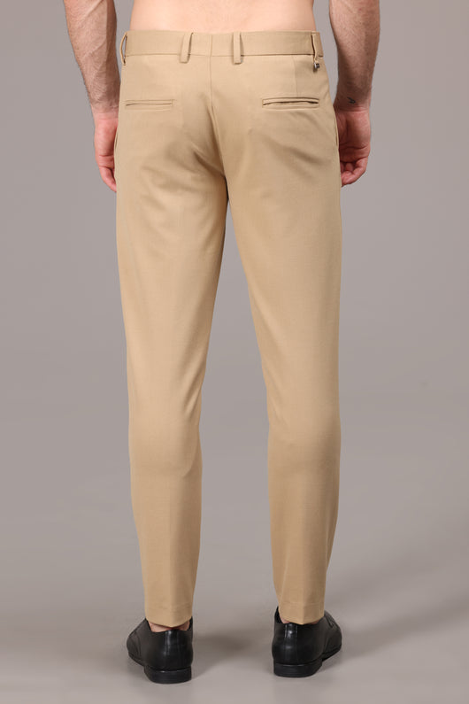 Classic Beige Elegance Formal Pants - IVYN