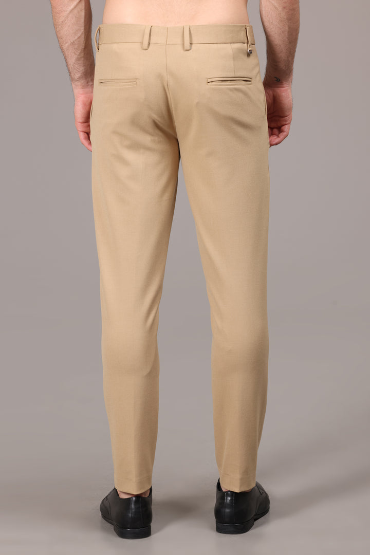 Classic Beige Elegance Formal Pants - IVYN