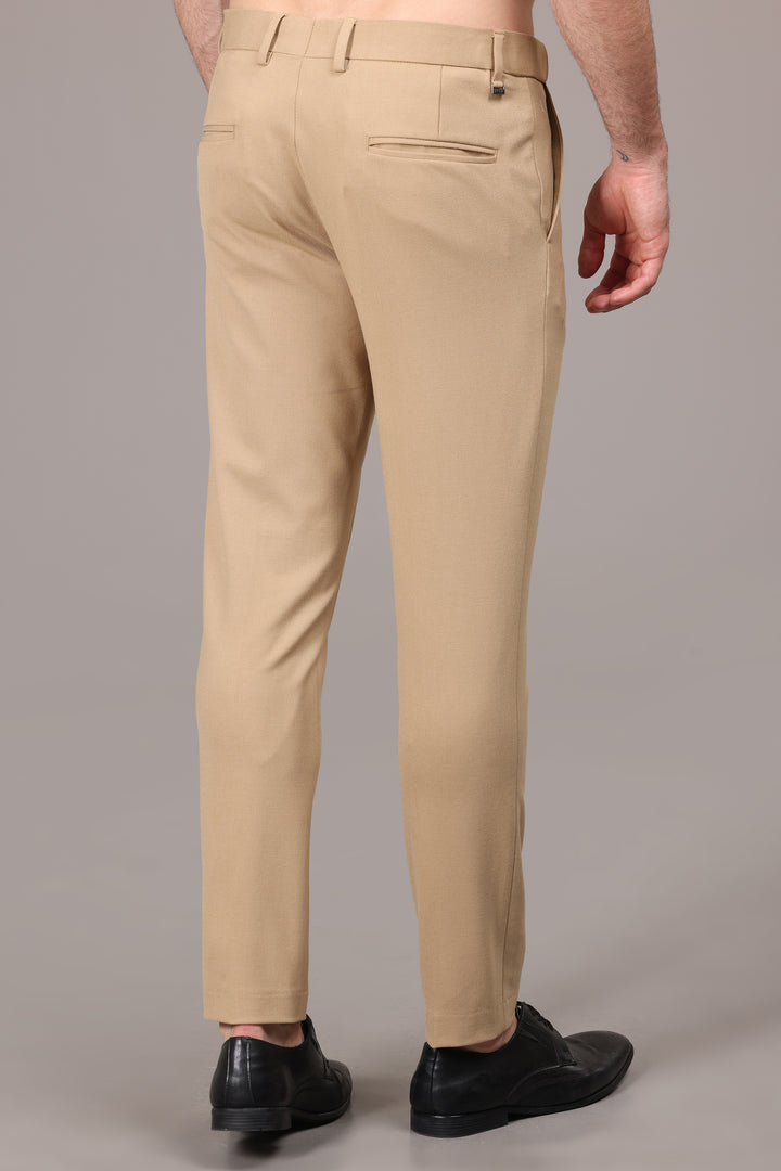 Classic Beige Elegance Formal Pants - IVYN