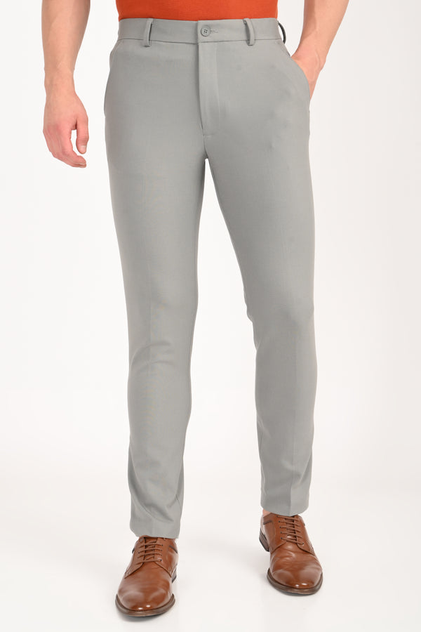 Ankle-Fit Stretch Trouser - Elegant Ash Grey (image 3)