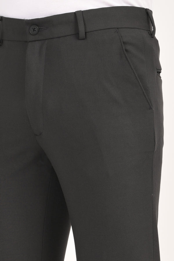 Ankle-Fit Stretch Trouser - Charcoal Black (image 3)
