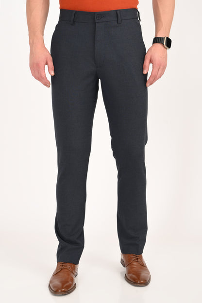 Steel Blue – Ultra Slim Fit 4-Way Stretch Formal Trouser - IVYN