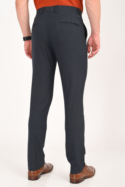 Steel Blue – Ultra Slim Fit 4-Way Stretch Formal Trouser - IVYN