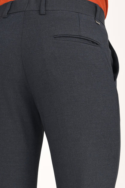 Steel Blue – Ultra Slim Fit 4-Way Stretch Formal Trouser - IVYN