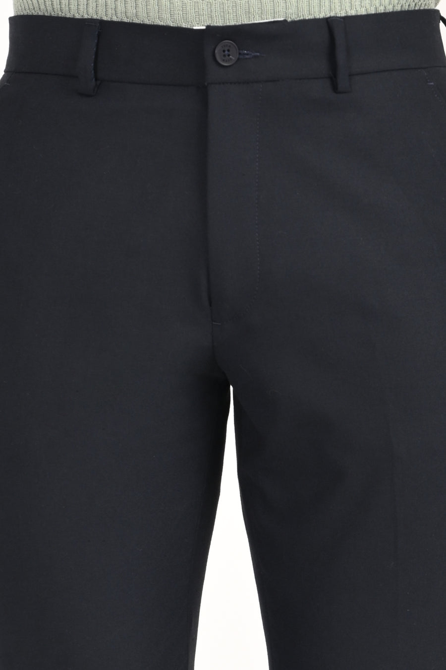 Jet Black – Ultra Slim Fit 4-Way Stretch Formal Trouser - IVYN