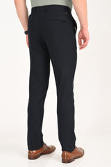Jet Black – Ultra Slim Fit 4-Way Stretch Formal Trouser - IVYN