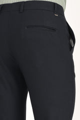 Jet Black – Ultra Slim Fit 4-Way Stretch Formal Trouser - IVYN