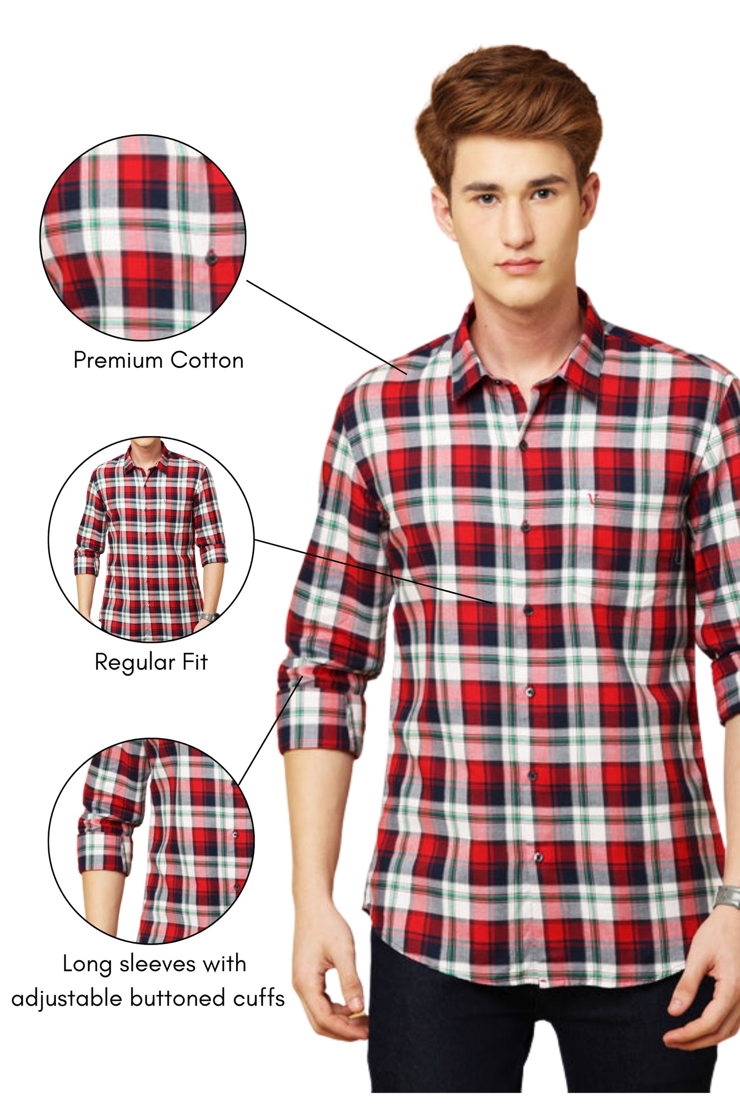 Black and Red Checked Shirt