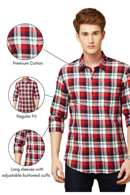 Black and Red Checked Shirt - IVYN
