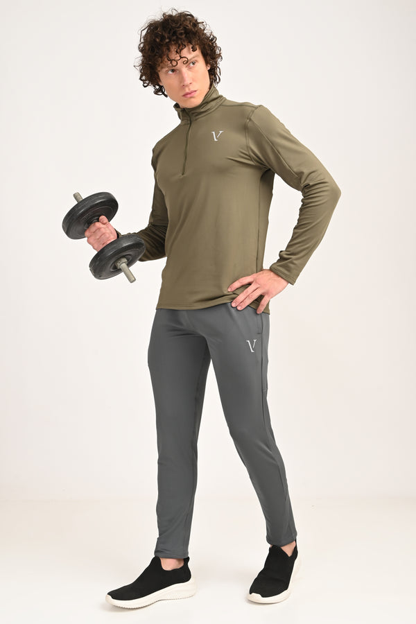 Active Stretch Track Pants - Grey alternate view