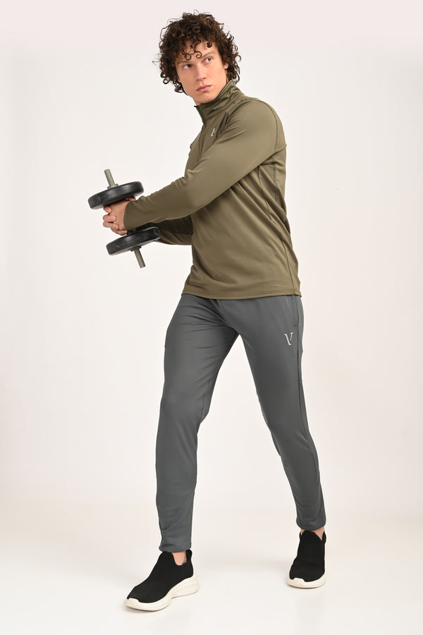 Active Stretch Track Pants - Grey