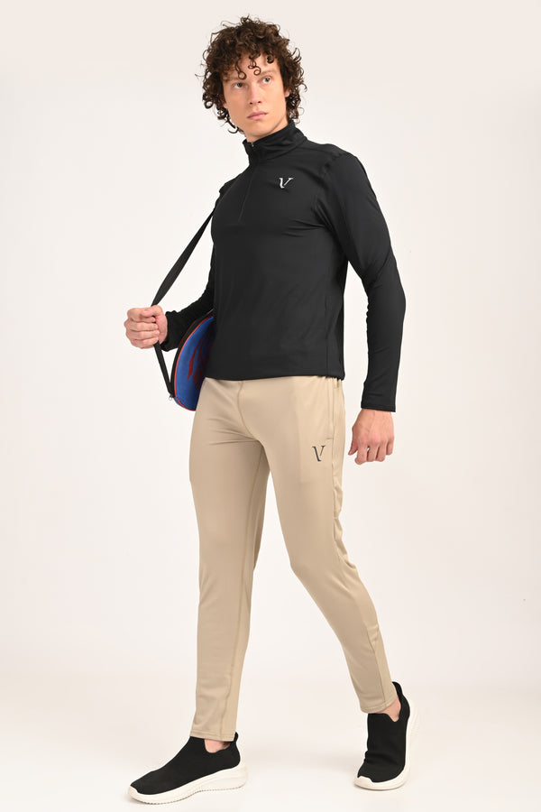 Active Stretch Track Pants - Beige