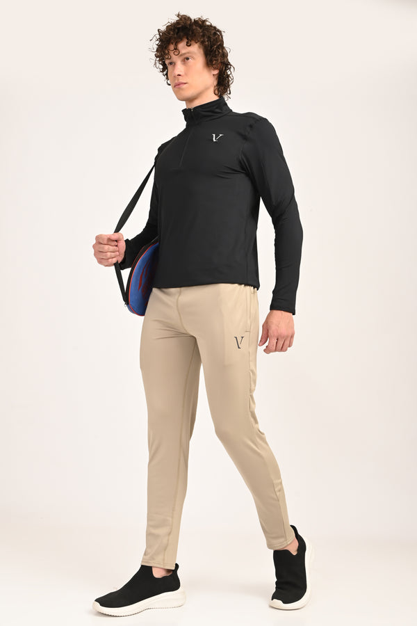 Active Stretch Track Pants - Beige alternate view