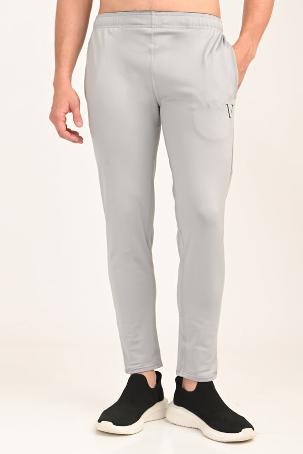 Active Stretch Track Pants - Light Grey
