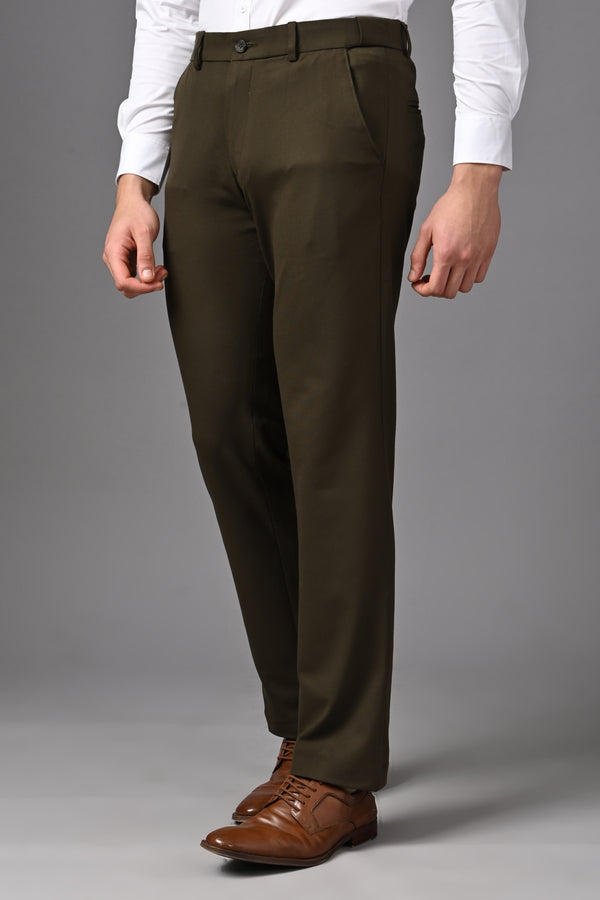 Straight Fit 4-Way Stretch - Olive Brown (image 1)