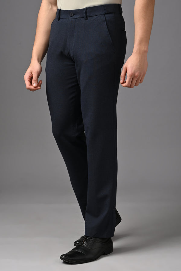 Straight Fit 4-Way Stretch - Blue mélange alternate view