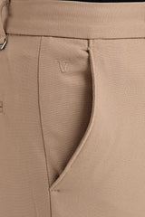 Regent Tailored Trousers — Mink Beige