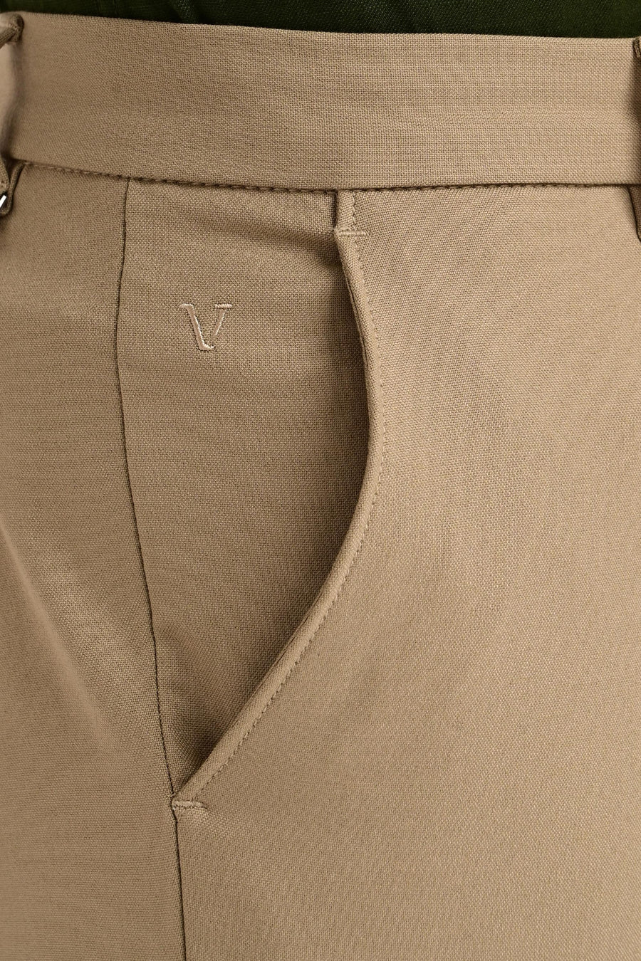 Regent Tailored Trousers — Mushroom Taupe