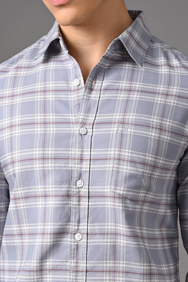 Checked Cotton Casual Shirt — view 23