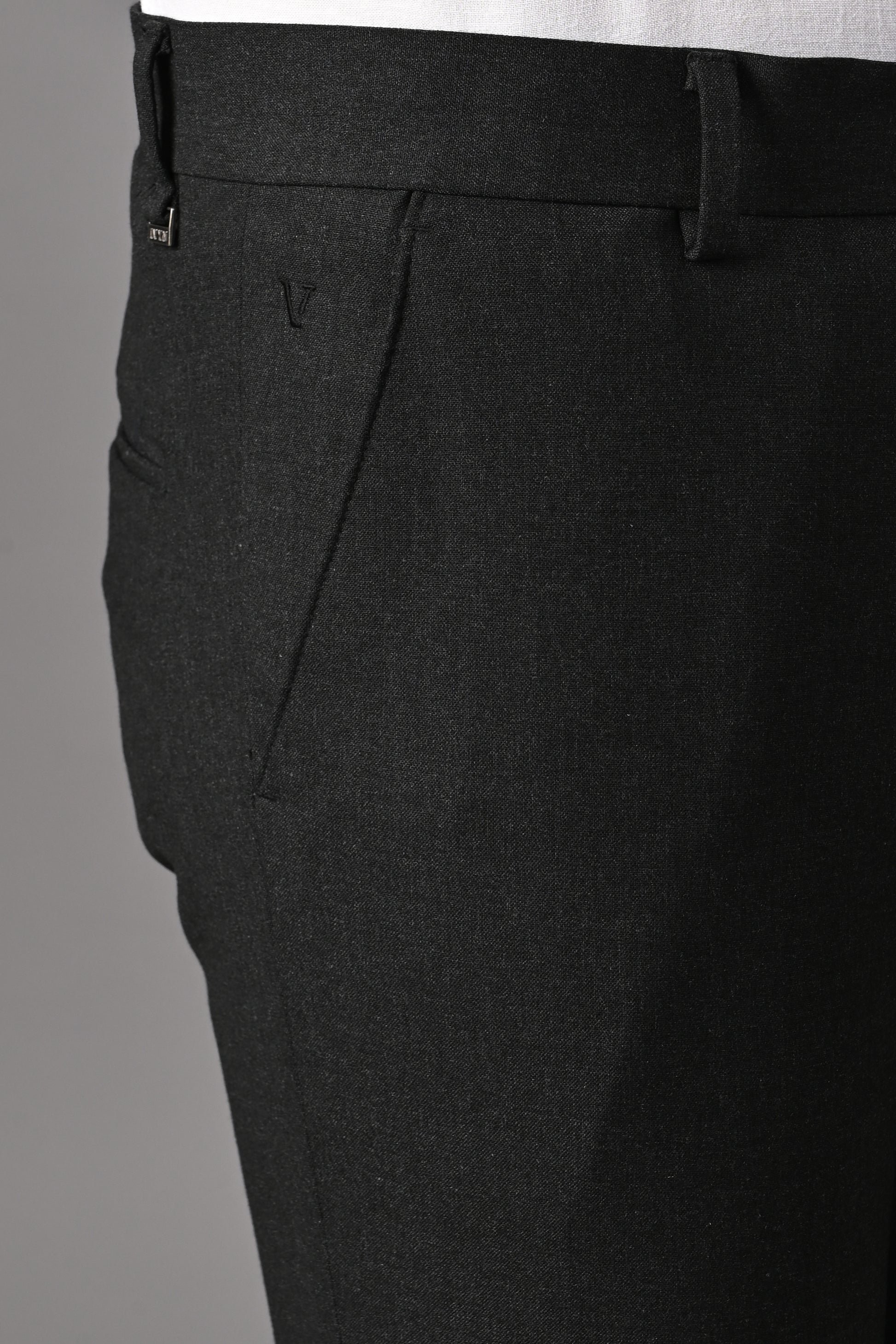 Melange Charcoal Black