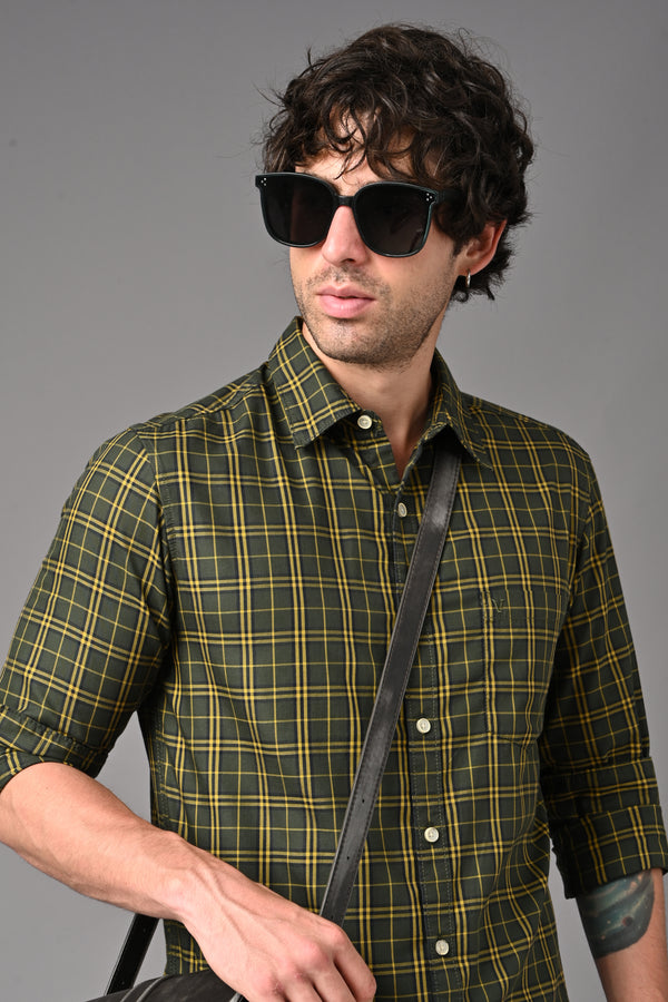 Checked Cotton Casual Shirt — view 41