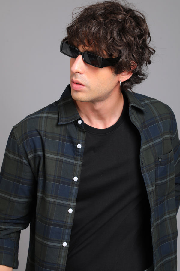 Checked Cotton Casual Shirt — view 85