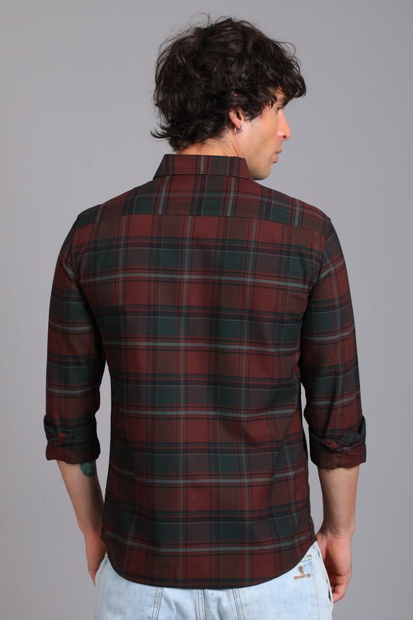 Checked Cotton Casual Shirt — view 75