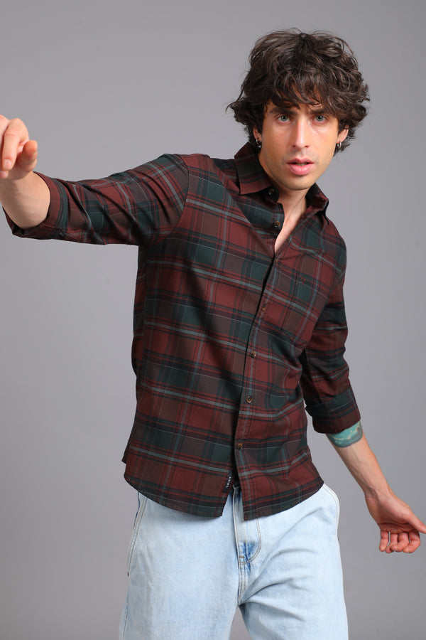 Checked Cotton Casual Shirt — view 74