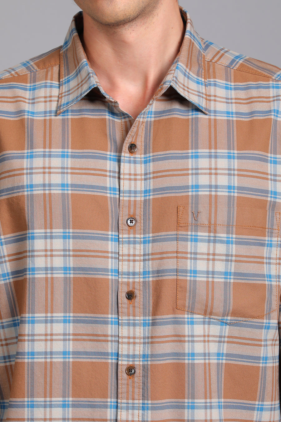 Brown & Blue