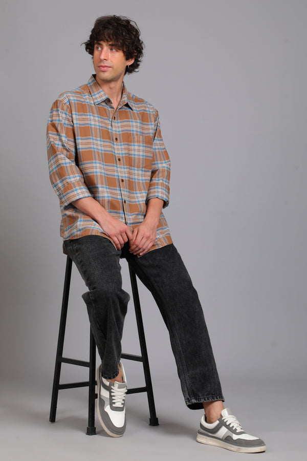 Checked Cotton Casual Shirt — view 56