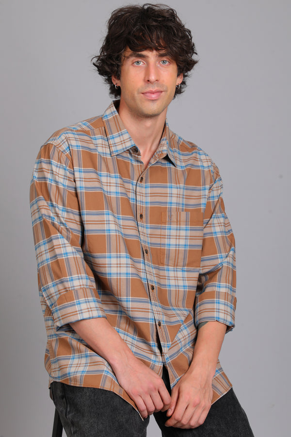 Checked Cotton Casual Shirt — view 57