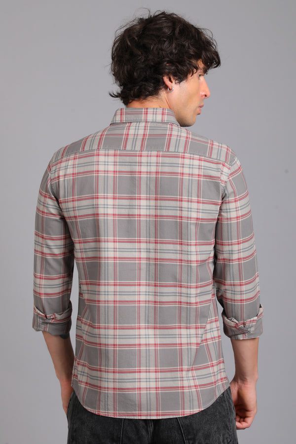 Checked Cotton Casual Shirt — view 46