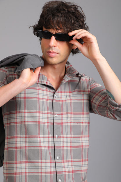 Checked Cotton Casual Shirt