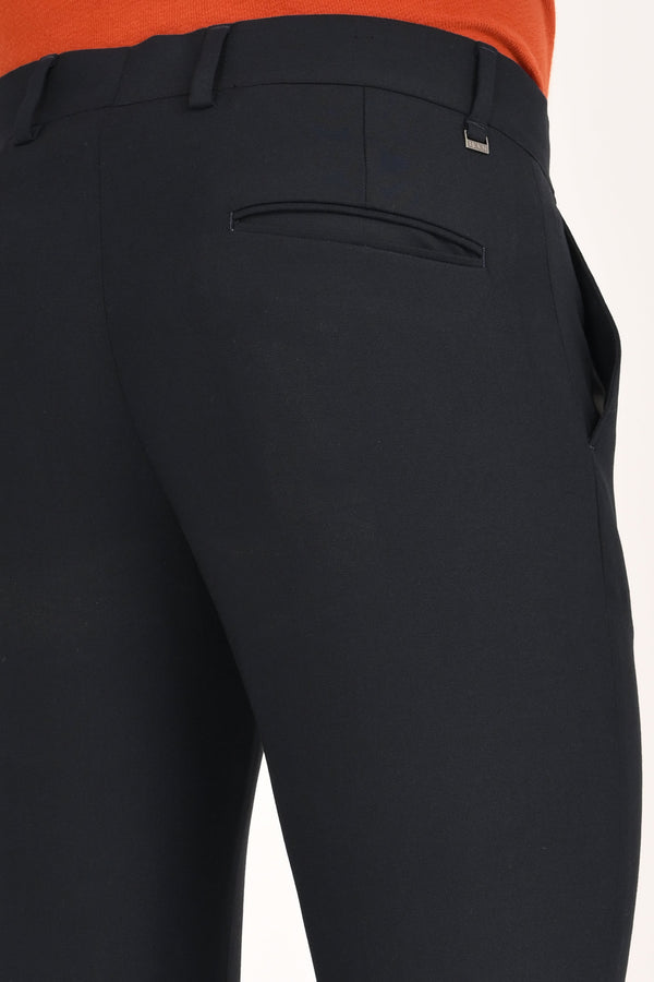 Ankle-Fit Stretch Trouser - Navy Blue (image 5)