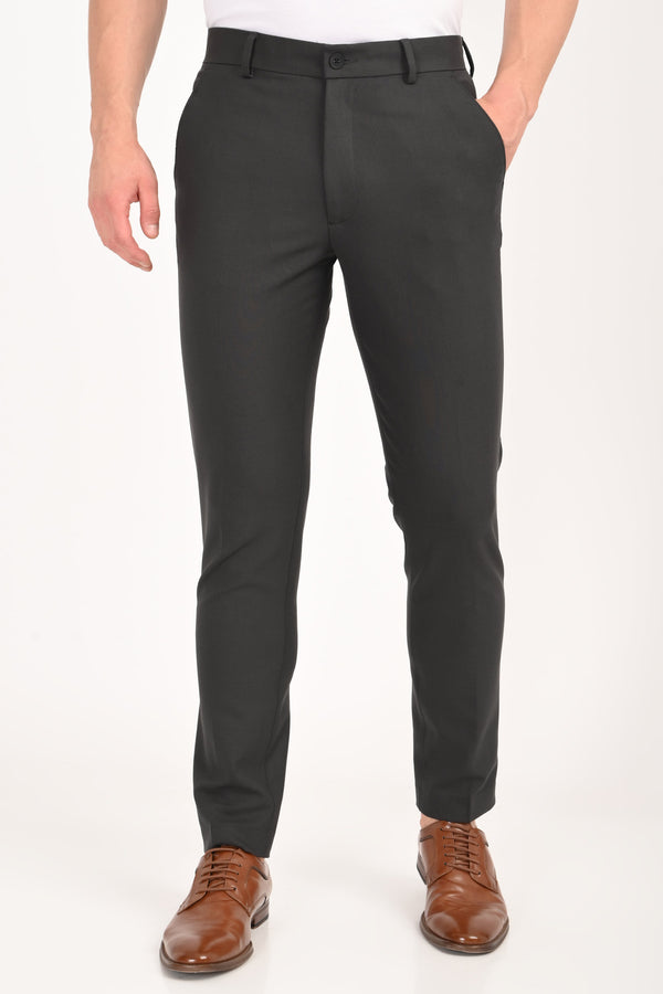Ankle-Fit Stretch Trouser - Charcoal Black (image 6)