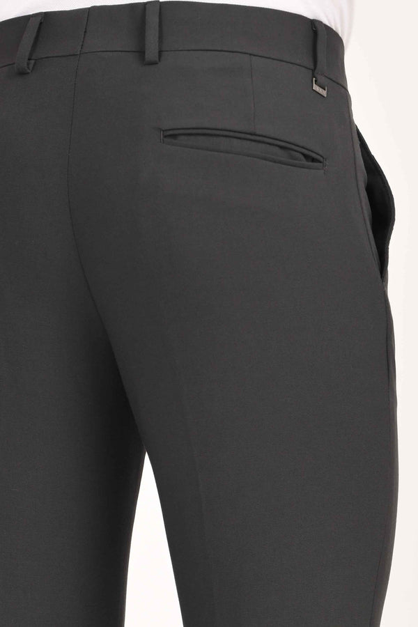 Ankle-Fit Stretch Trouser - Charcoal Black (image 2)