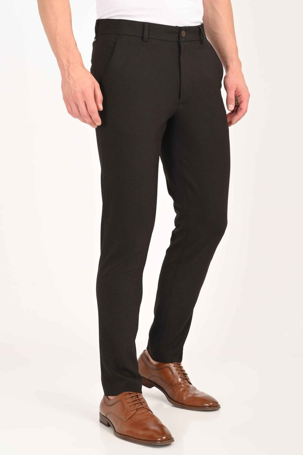 Ankle-Fit Stretch Trouser - Espresso Brown (image 2)