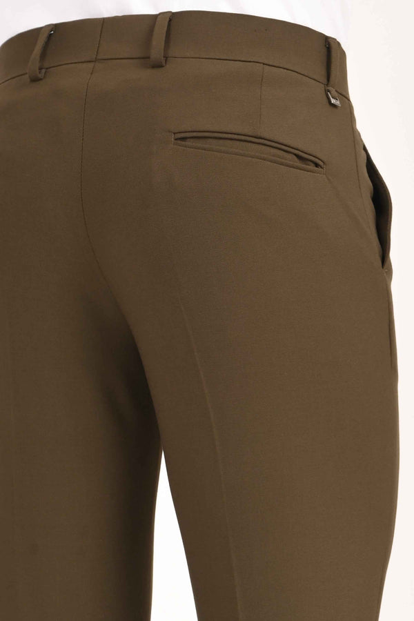 Ankle-Fit Stretch Trouser - Olive Green (image 2)