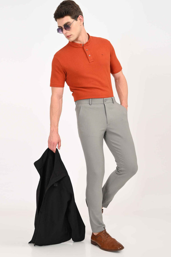 Ankle-Fit Stretch Trouser - Elegant Ash Grey (image 3)