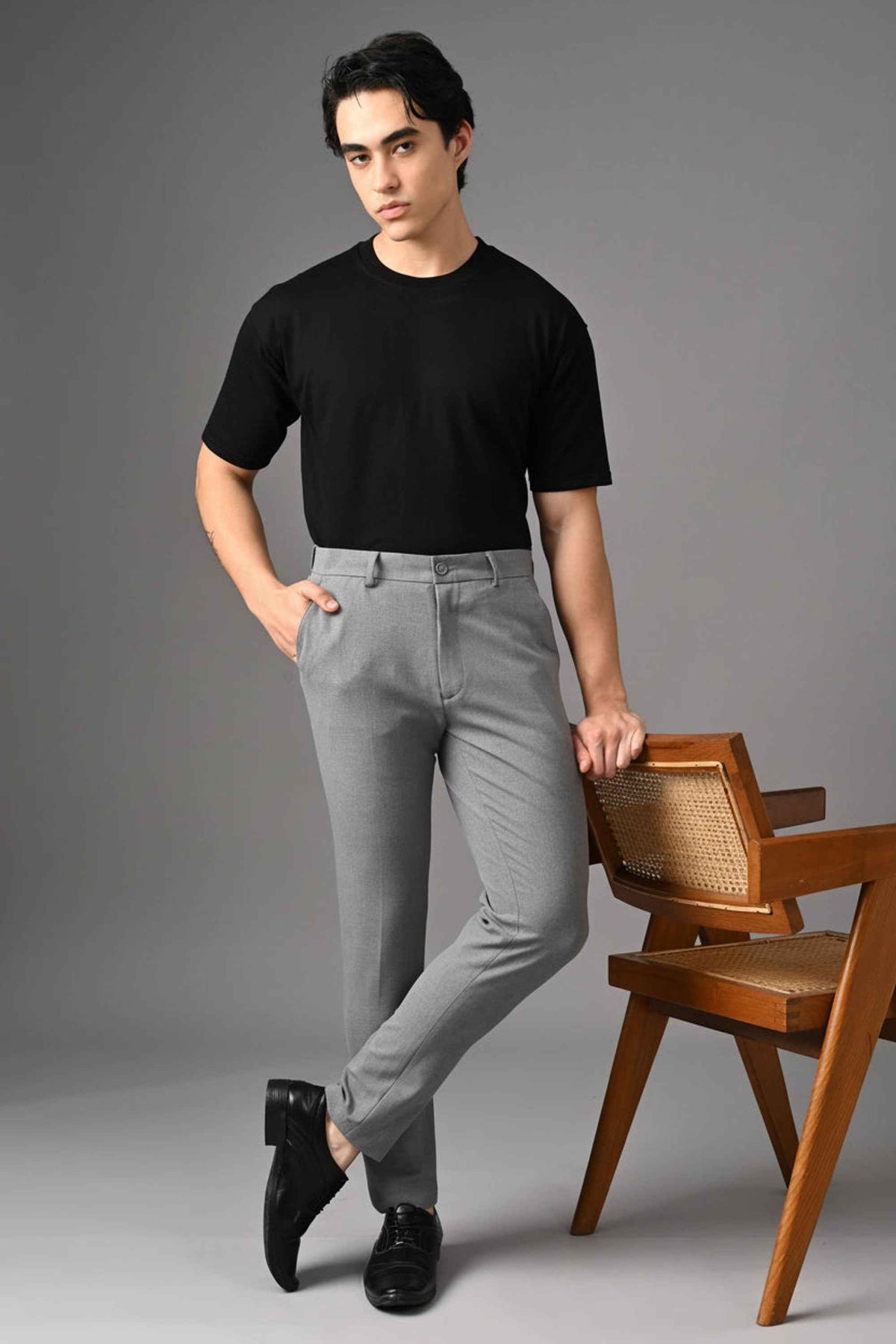 Comfort Series Formal Trouser – Grey Mélange