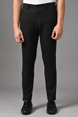 IVYN Ankle-Fit Stretch Trouser in Charcoal Black Melange