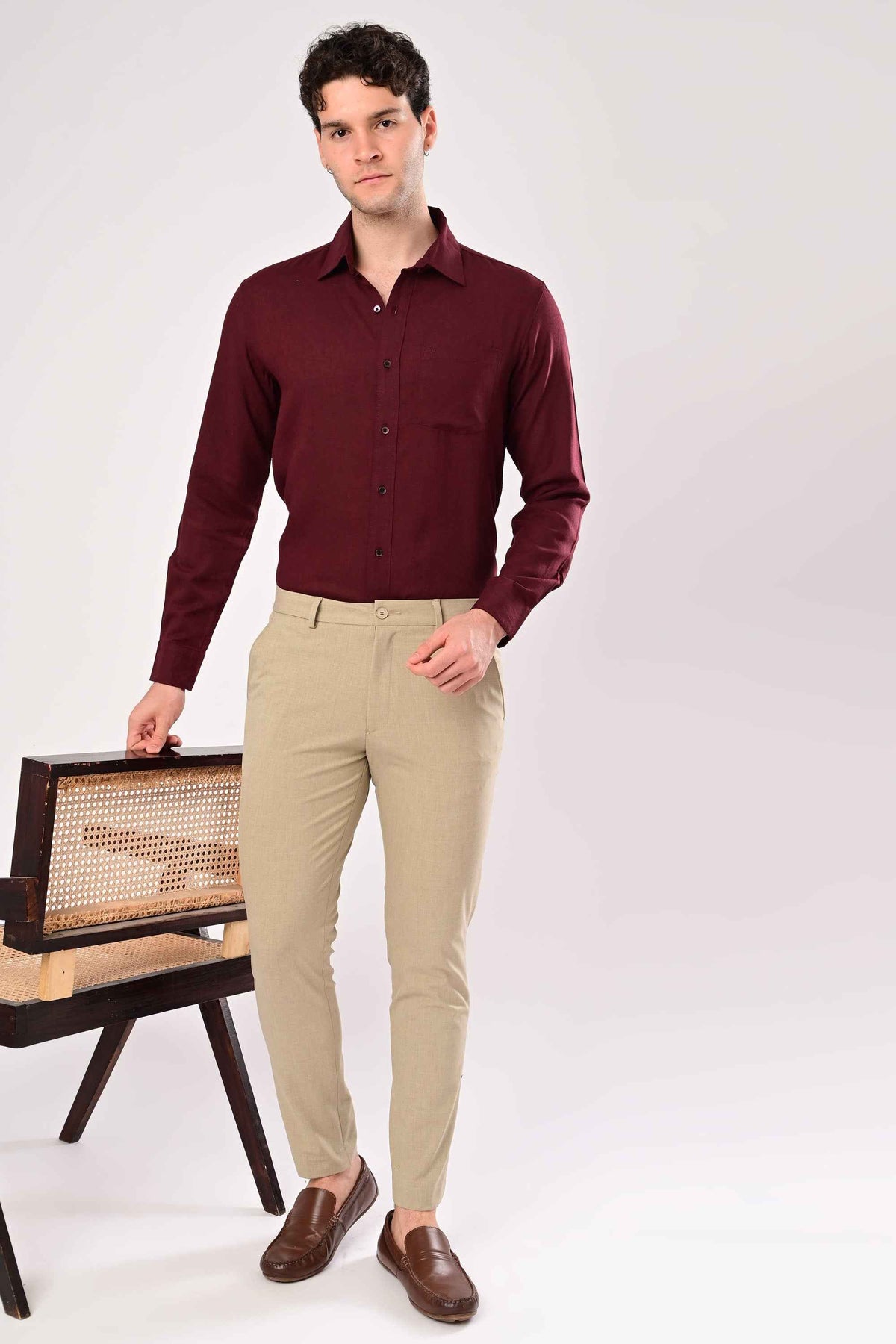 Comfort Series Formal Trouser – Beige Mélange