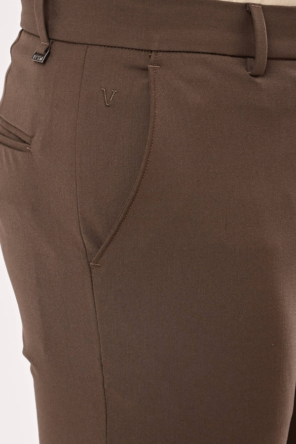 Ankle-Fit Stretch Trouser - Eco Brown (image 6)