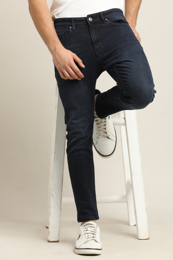 Ankle Fit Jeans - Dark Blue (image 2)