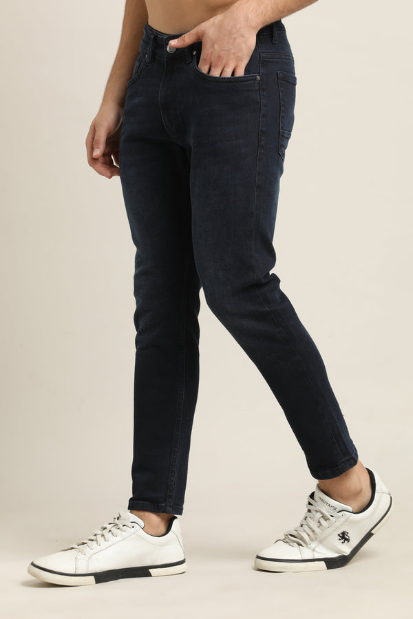 Ankle Fit Jeans - Dark Blue alternate view