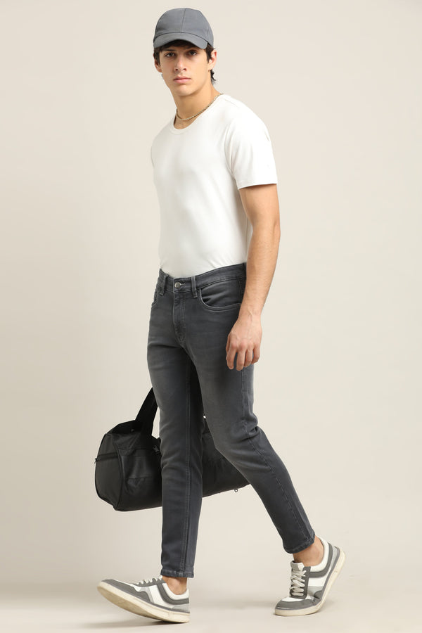 Ankle Fit Jeans - Charcoal Grey